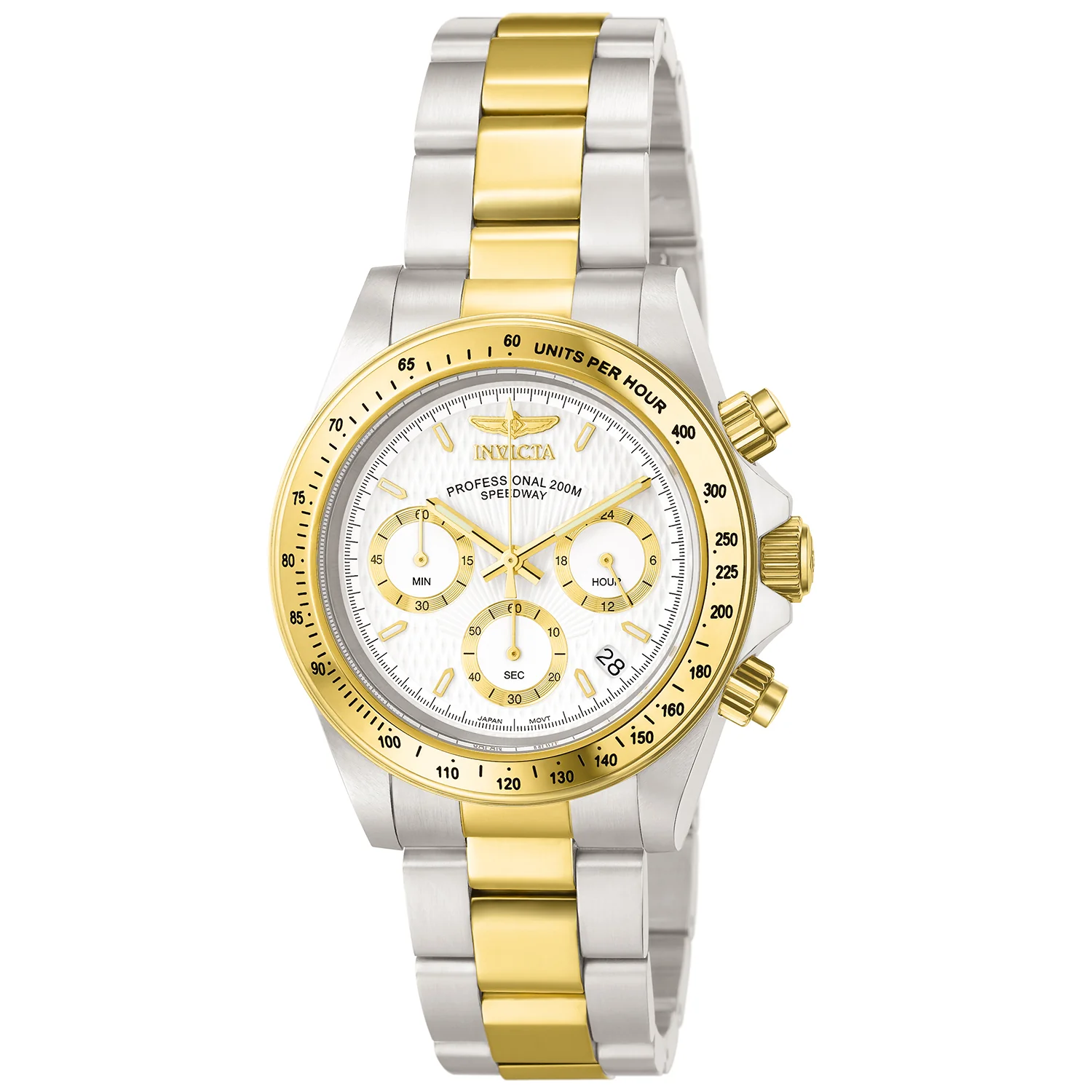Invicta Men's 39mm Speedway Quartz Chronograph Two-Tone Bracelet Watch - Image 2