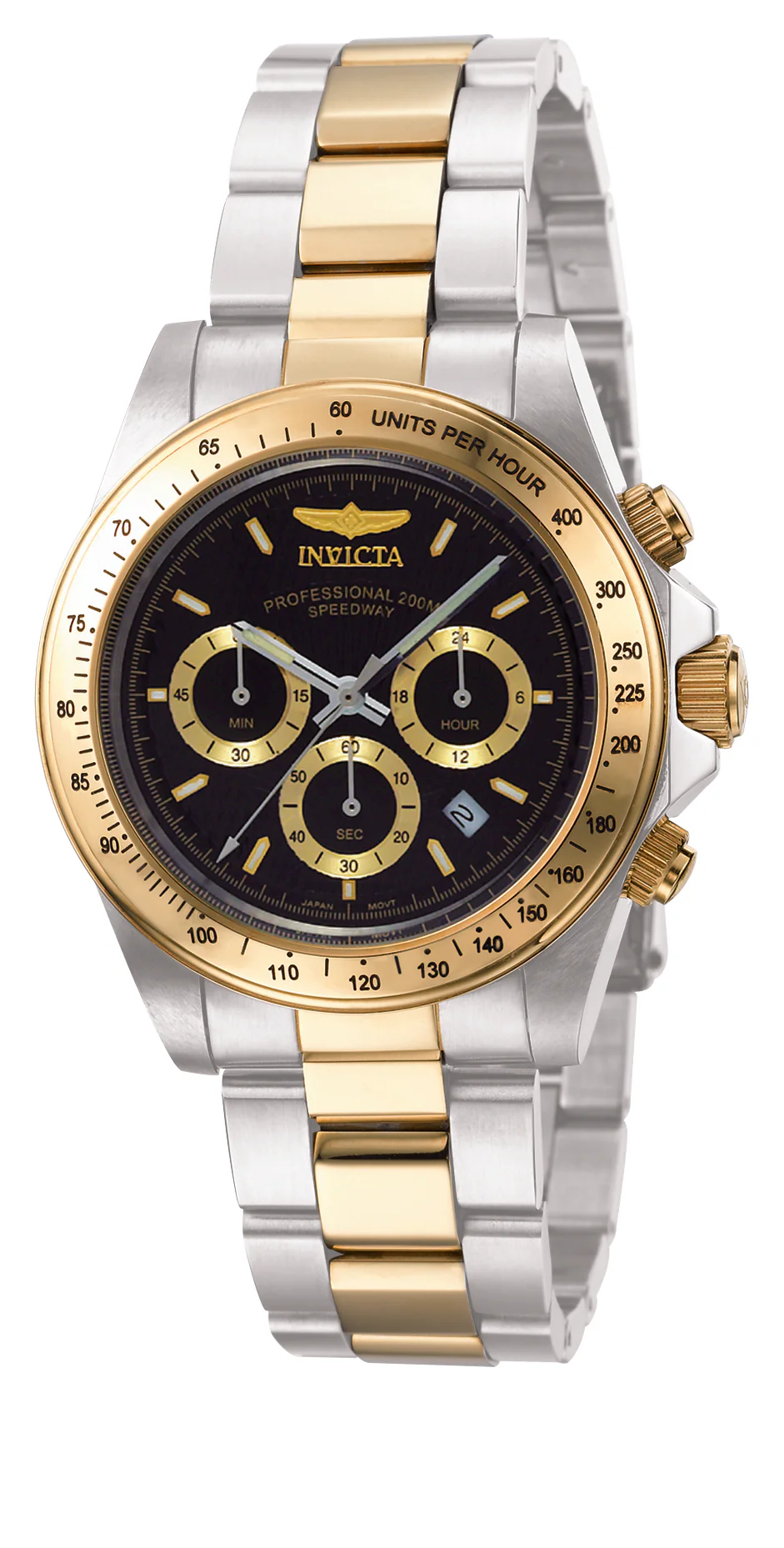 Invicta Men's 39mm Speedway Quartz Chronograph Two-Tone Bracelet Watch - Image 3