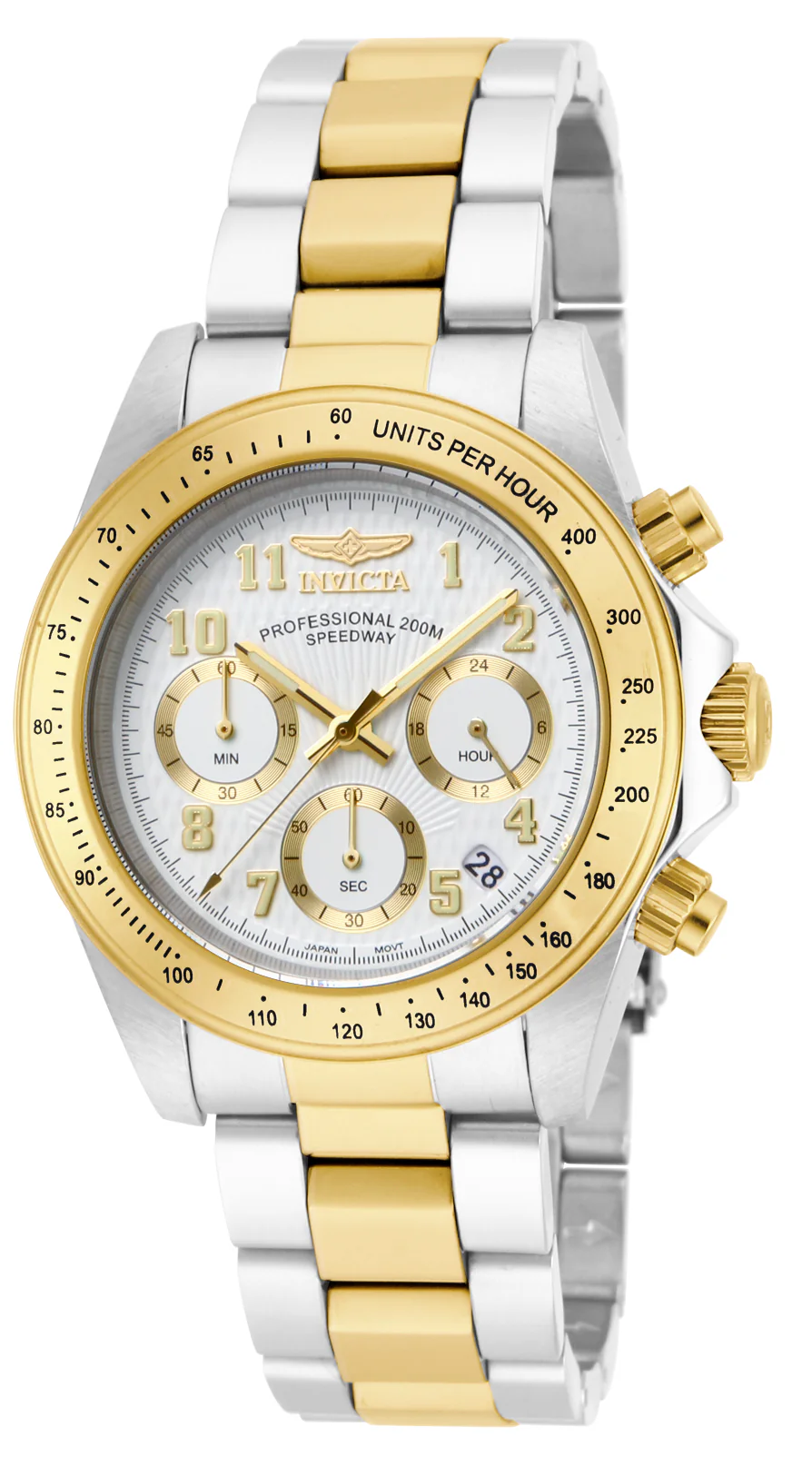 Invicta Men's 39mm Speedway Quartz Chronograph Two-Tone Bracelet Watch - Image 4