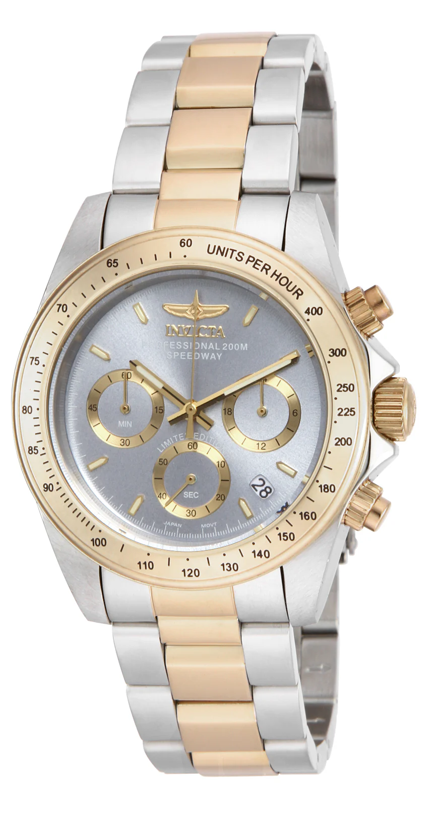 Invicta Men's 39mm Speedway Quartz Chronograph Two-Tone Bracelet Watch - Image 6