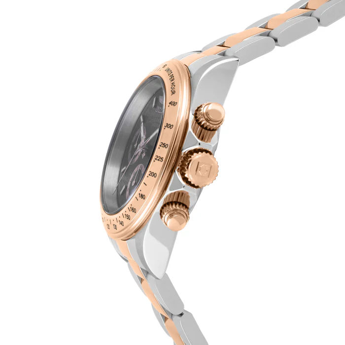 Invicta Men's 39mm Speedway Quartz Chronograph Two-Tone Rose & Silver Bracelet Watch - Image 3