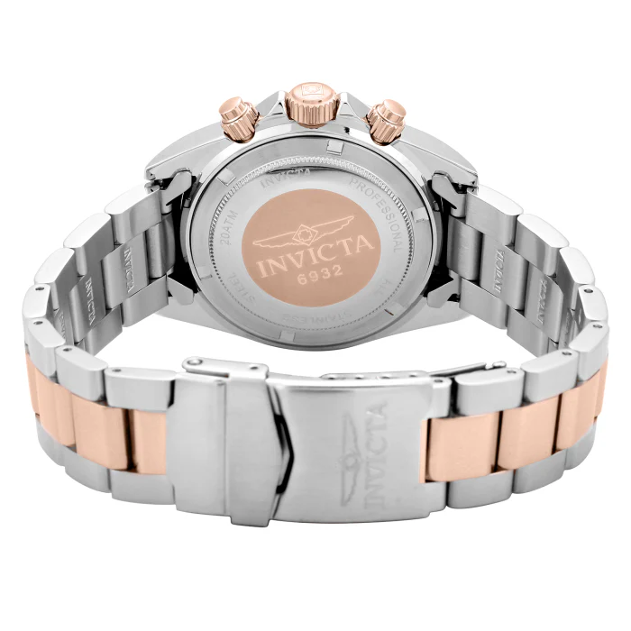 Invicta Men's 39mm Speedway Quartz Chronograph Two-Tone Rose & Silver Bracelet Watch - Image 5