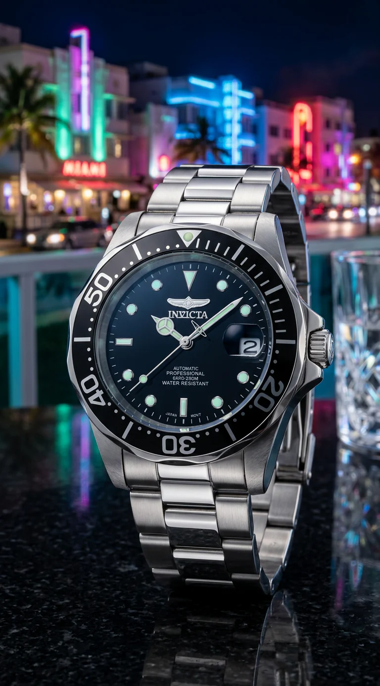 Invicta Men's 40mm Pro Diver Automatic Date Bracelet Watch - Image 8