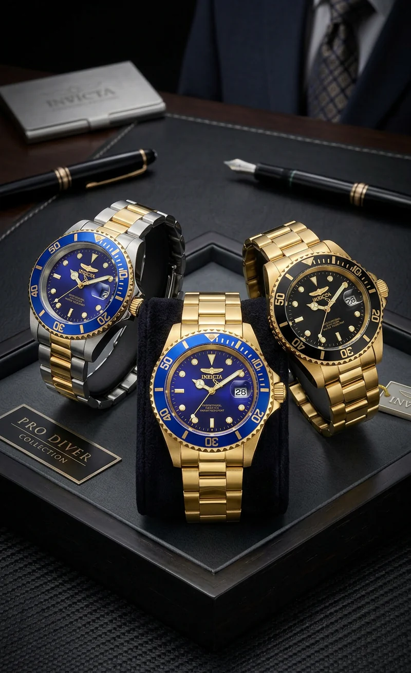 Invicta Men's 40mm Pro Diver Quartz Bracelet Watch - Image 7