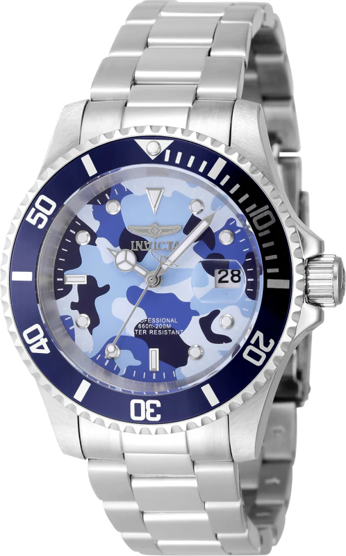 Invicta Men's 40mm Pro Diver Quartz Camouflage Bracelet Watch - Image 4