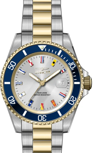 Invicta Men's 40mm Pro Diver Quartz Date International Maritime Signal Flags Bracelet Watch - Image 3