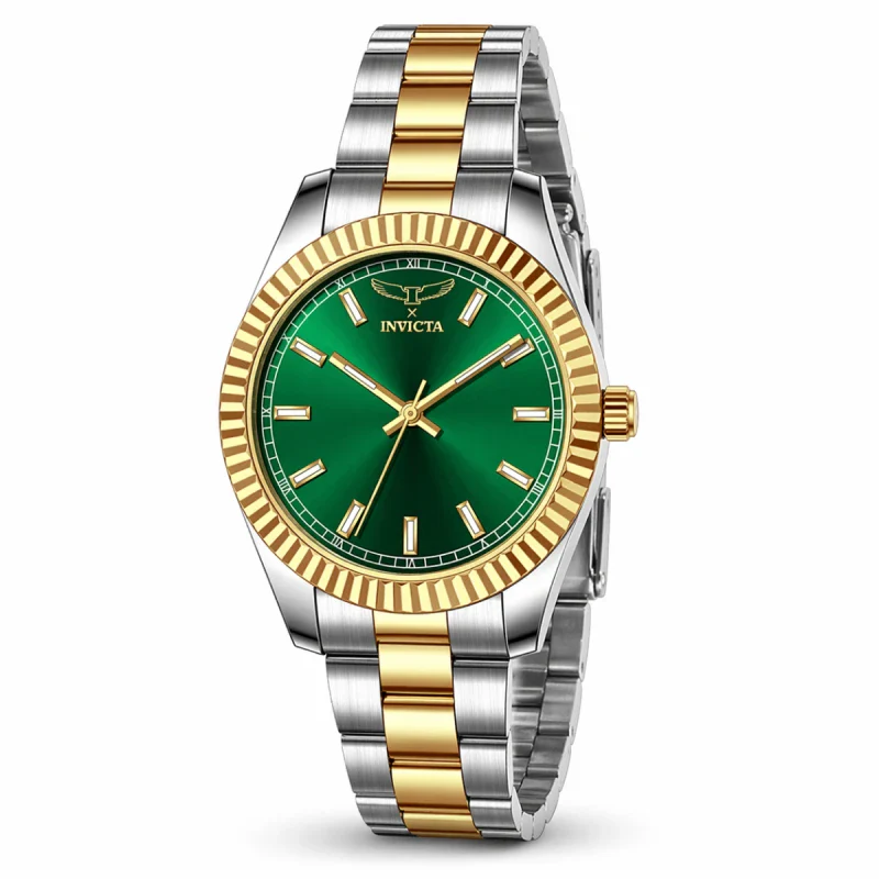 Invicta Men's 40mm Specialty "I by Invicta" Quartz Fluted Bezel Two-Tone Bracelet Watch - Image 2