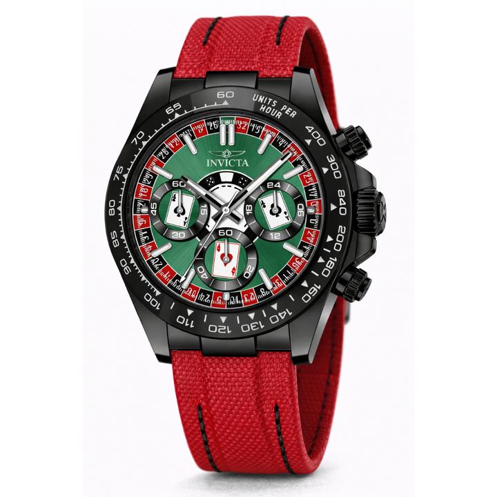 Invicta Men's 40mm Speedway Quartz Chronograph High Roller Nylon Strap Watch - Image 2