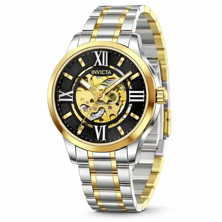 Invicta Men's 41mm Objet D'Art Automatic Skeletonized Dial Bracelet Watch - Image 4