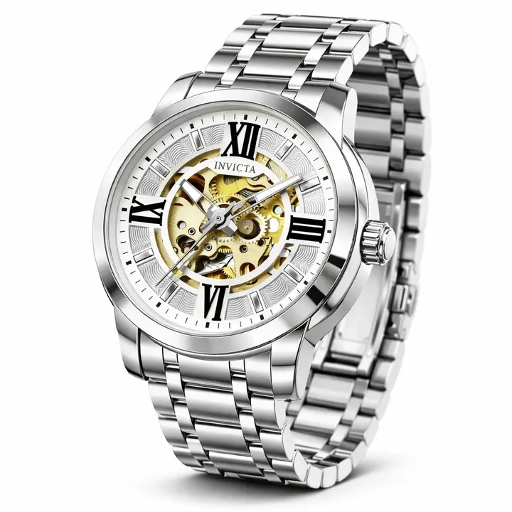 Invicta Men's 41mm Objet D'Art Automatic Skeletonized Dial Bracelet Watch - Image 5
