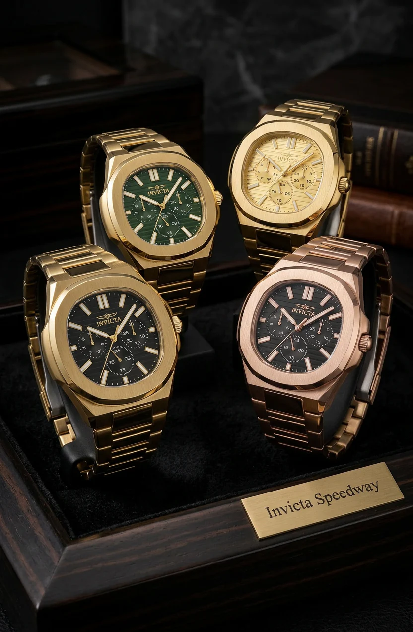 Invicta Men's 41mm Speedway Quartz Chronograph Bracelet Watch - Image 5