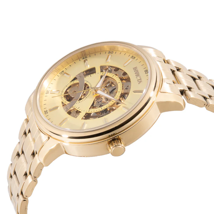 Invicta Men's 42mm Objet D'Art Automatic Open Dial Goldtone Monochromatic Bracelet Watch - Image 2