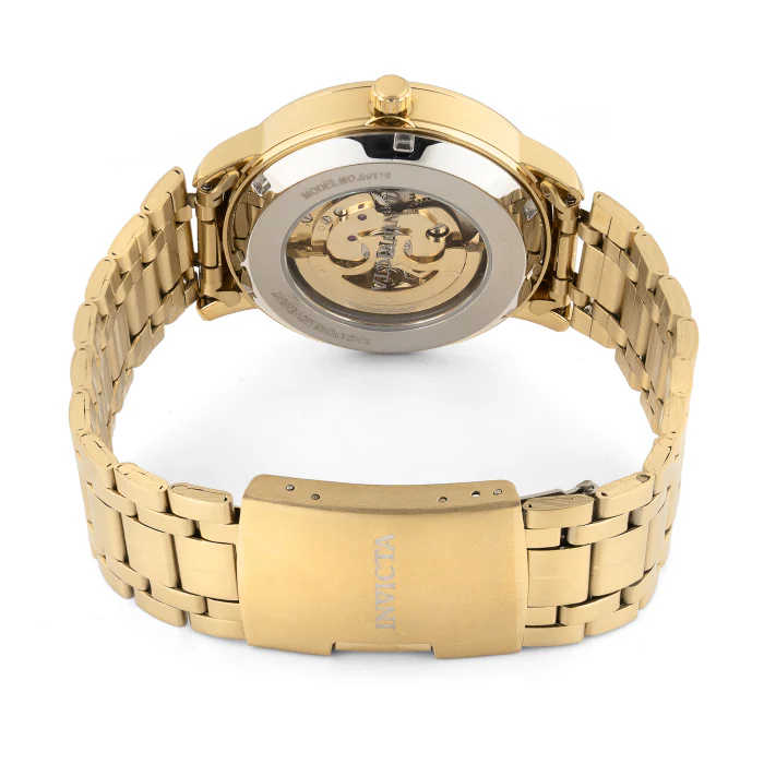 Invicta Men's 42mm Objet D'Art Automatic Open Dial Goldtone Monochromatic Bracelet Watch - Image 3
