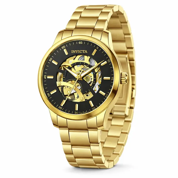 Invicta Men's 42mm Objet D'Art Automatic Skeletonized Dial Bracelet Watch - Image 3