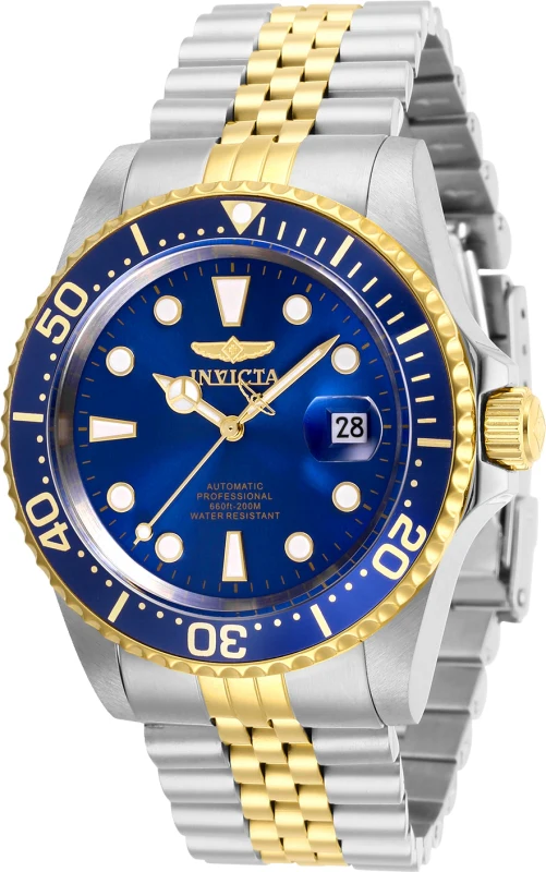 Invicta Men's 42mm Pro Diver Quartz Blue Dial Bracelet Watch - Image 2