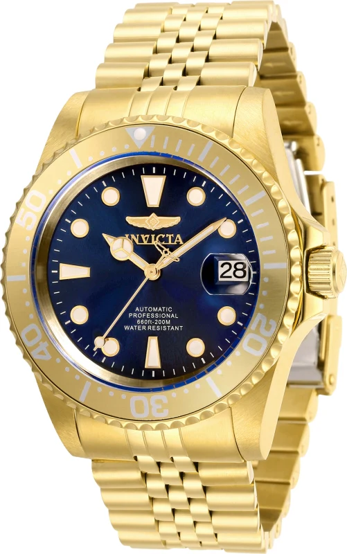 Invicta Men's 42mm Pro Diver Quartz Blue Dial Bracelet Watch - Image 3