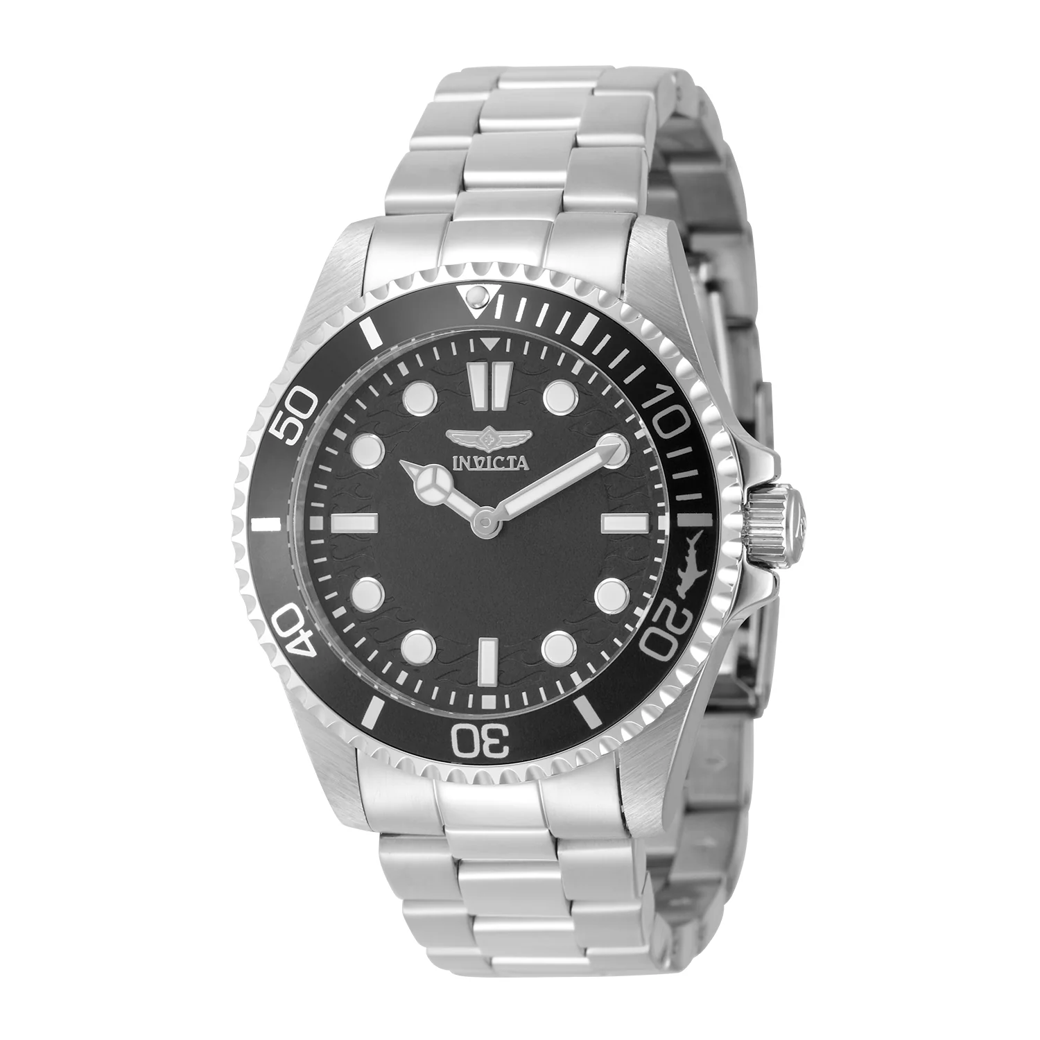 Invicta Men's 43mm Pro Diver Quartz Black Dial & Bezel Bracelet Watch - Image 2