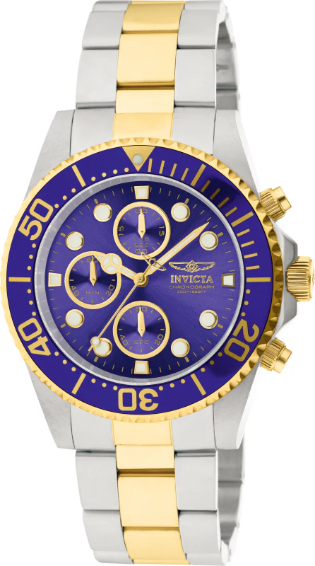 Invicta Men's 43mm Pro Diver Quartz Chronograph Bracelet Watch - Image 4