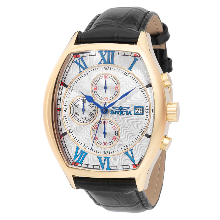 Invicta Men's 43mm Specialty Lupah Quartz Chrono Interchangeable Leather Strap Watch - Image 4