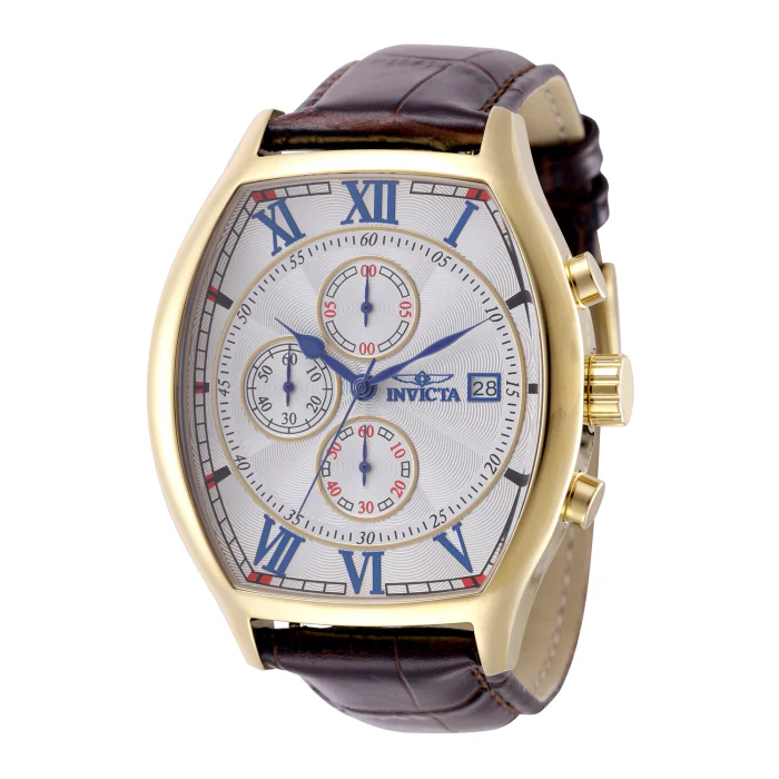 Invicta Men's 43mm Specialty Lupah Quartz Chrono Interchangeable Leather Strap Watch - Image 5