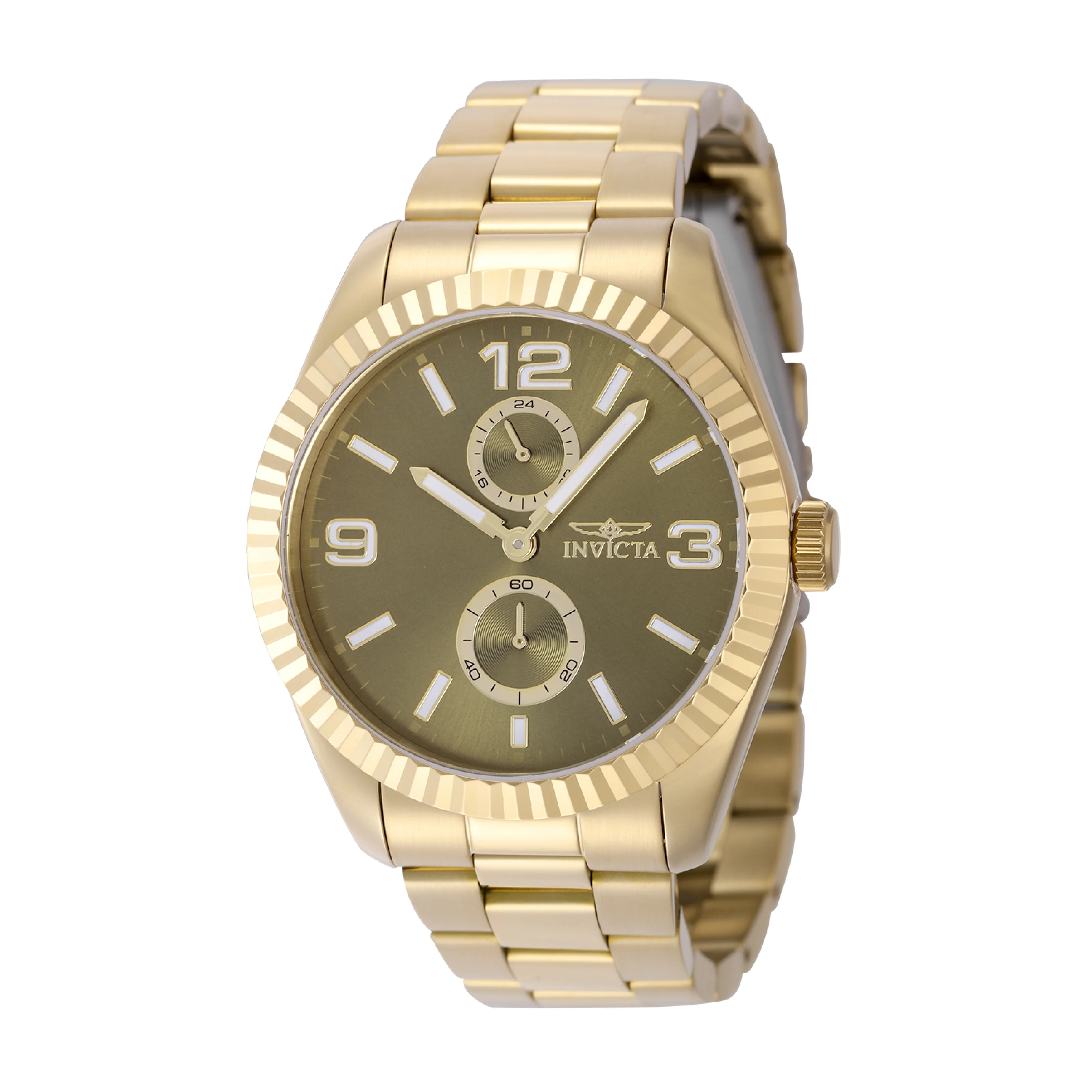 Invicta Men's 43mm Specialty Quartz Fluted Bezel Bracelet Watch - Image 4