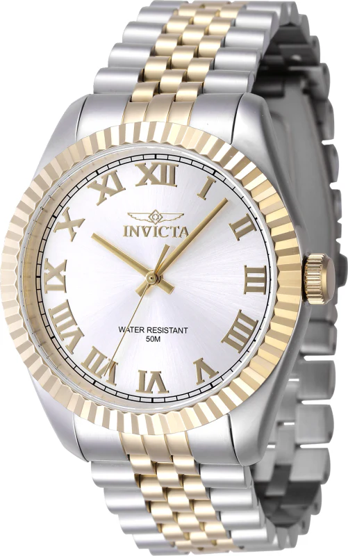 Invicta Men's 43mm Specialty Quartz Fluted Bezel Two-Tone Bracelet Watch - Image 2