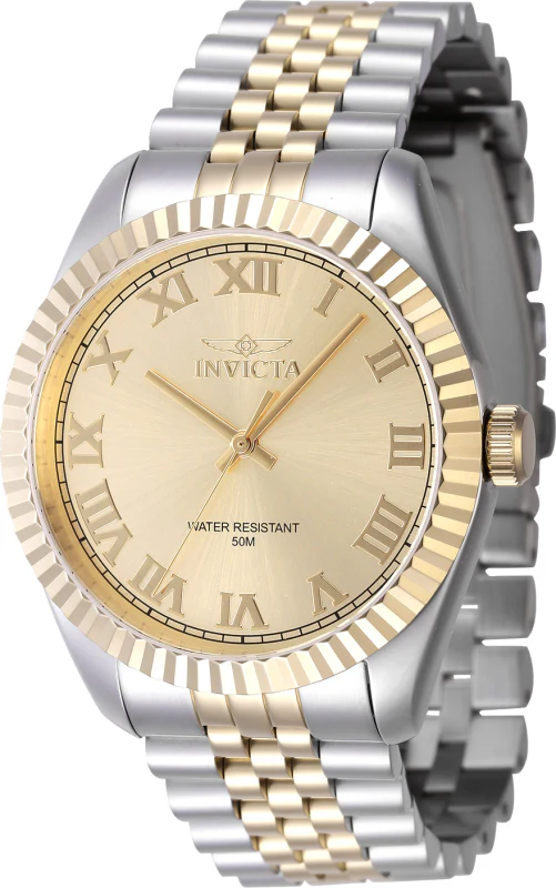 Invicta Men's 43mm Specialty Quartz Fluted Bezel Two-Tone Bracelet Watch - Image 4