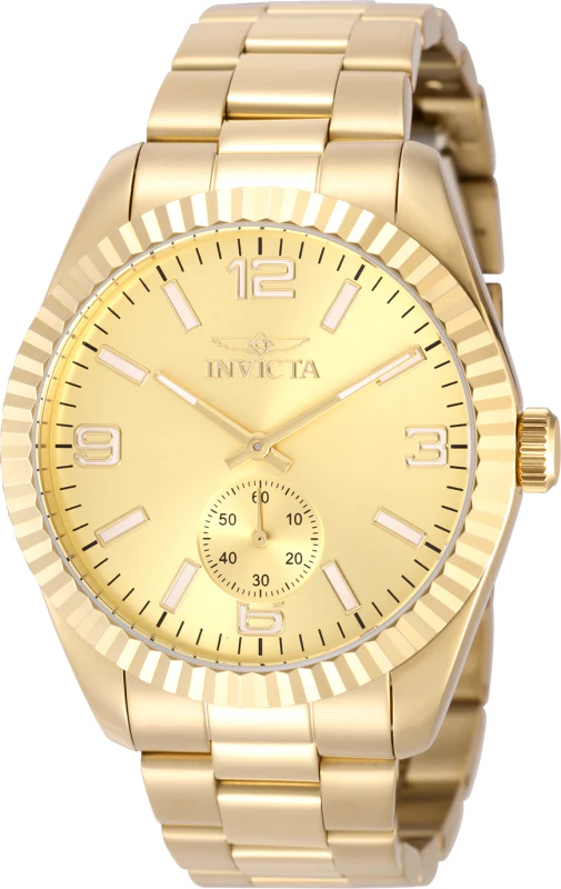 Invicta Men's 43mm Specialty Quartz Multifunction Goldtone Bracelet Watch - Image 3