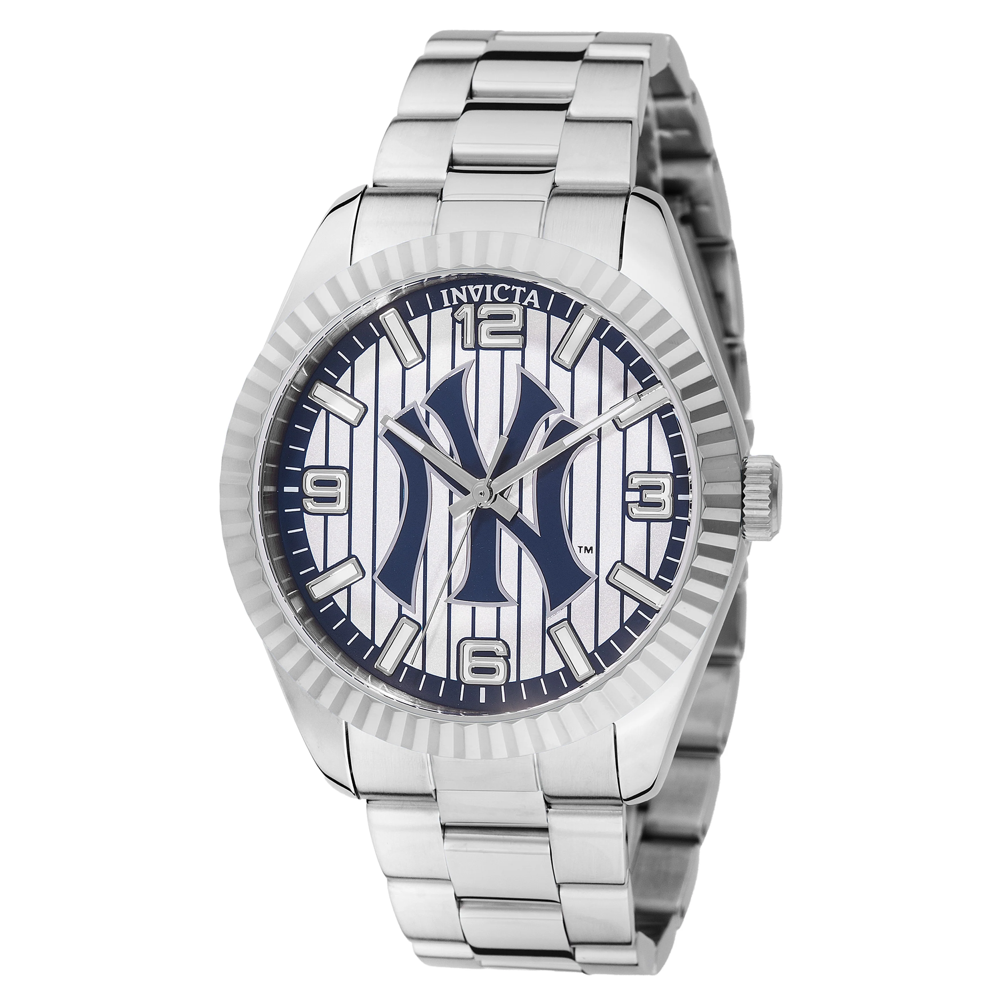 Invicta Men's 43mm Specialty Quartz New York Edition Fluted Bezel Bracelet Watch - Image 2