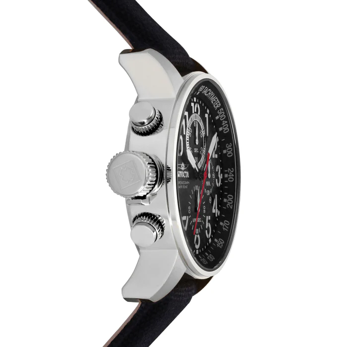 Invicta Men's 46mm I-Force Quartz Chronograph Black Canvas Strap Watch - Image 3