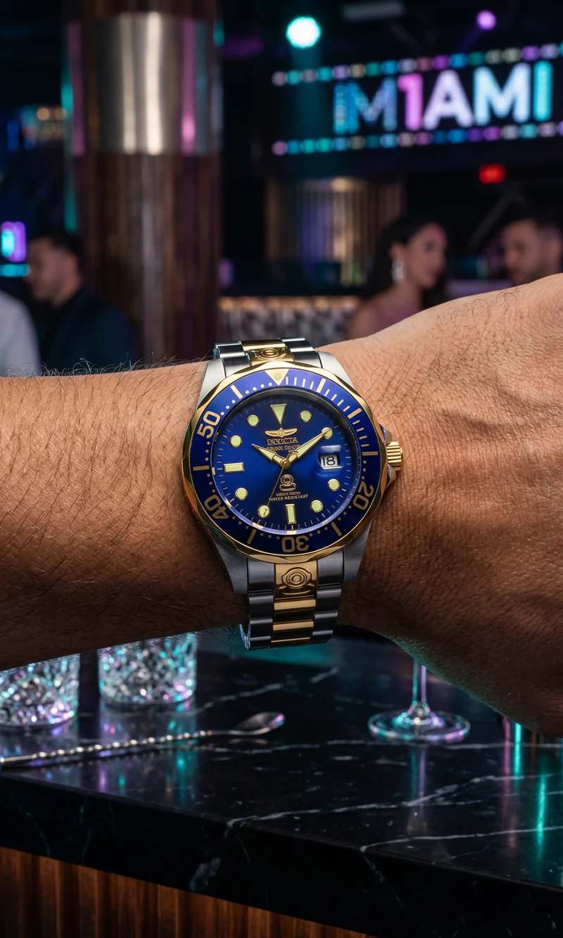 Invicta Men's 47mm Grand Diver Automatic Luminous Markers Bracelet Watch - Image 5