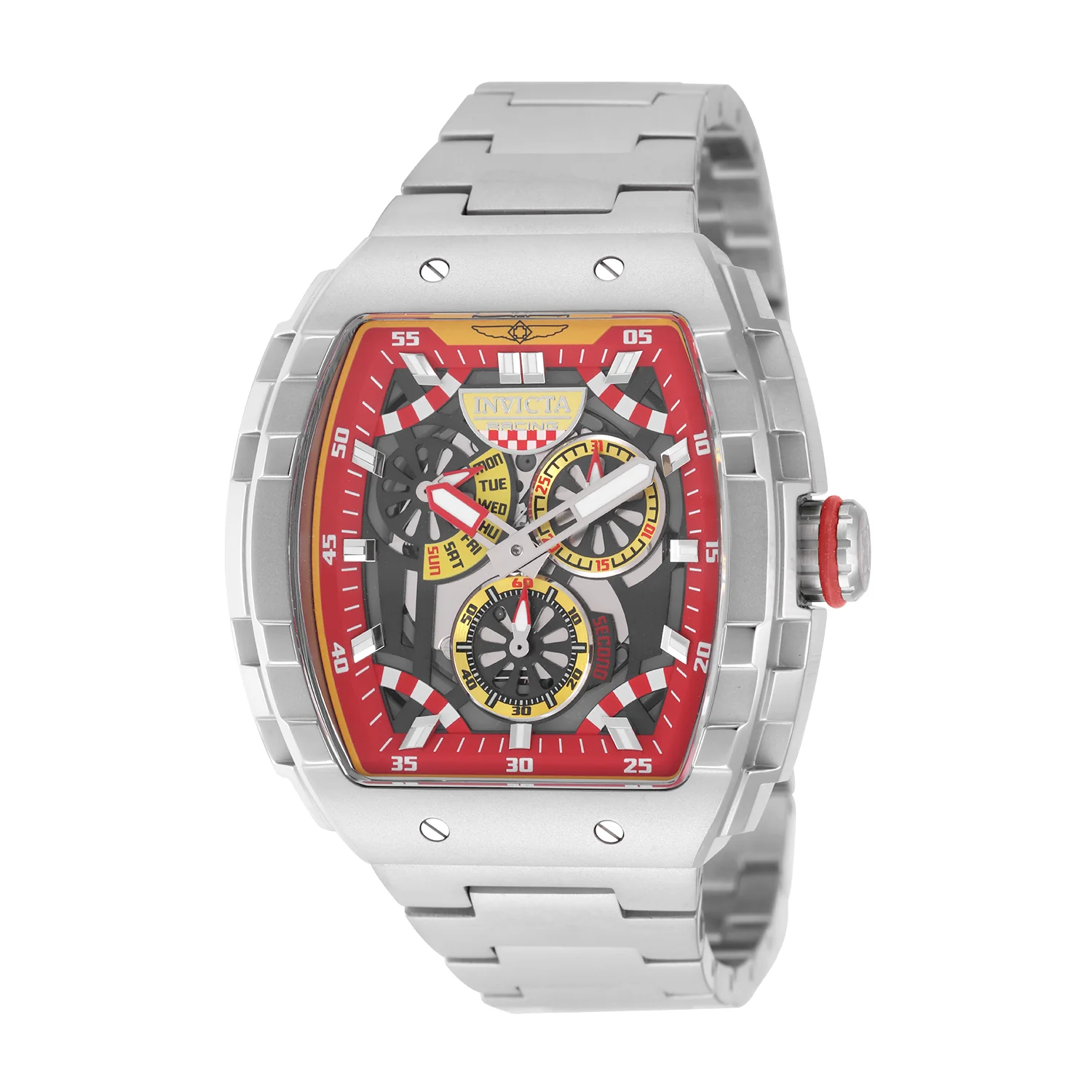 Invicta Men's 47mm Invicta Racing Quartz Day & Date Tonneau Bracelet Watch - Image 3