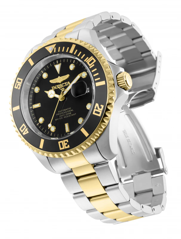 Invicta Men's 47mm Pro Diver Automatic Date Two-Tone Bracelet Watch - Image 2