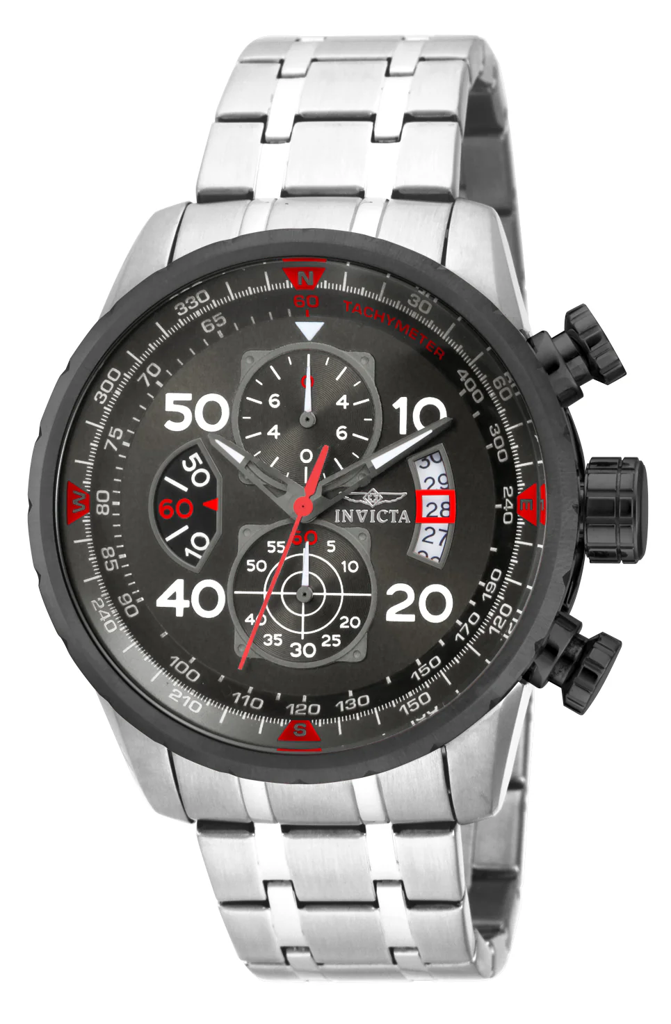 Invicta Men's 48mm Aviator Quartz Chronograph Tactical Dial Bracelet Watch - Image 5