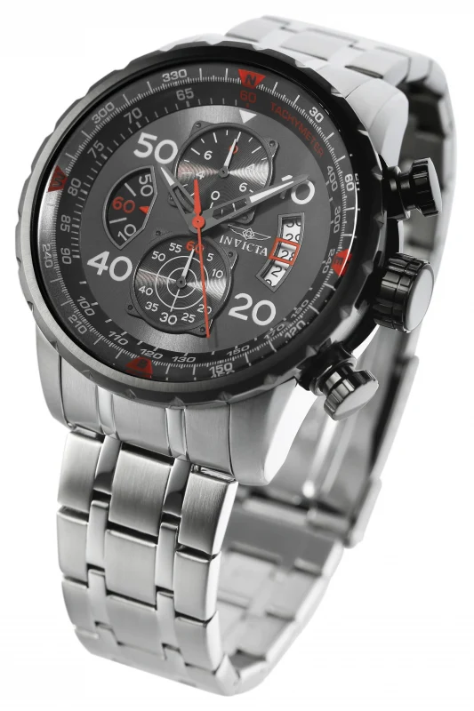 Invicta Men's 48mm Aviator Quartz Chronograph Tactical Dial Bracelet Watch - Image 6