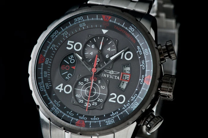 Invicta Men's 48mm Aviator Quartz Chronograph Tactical Dial Bracelet Watch - Image 8