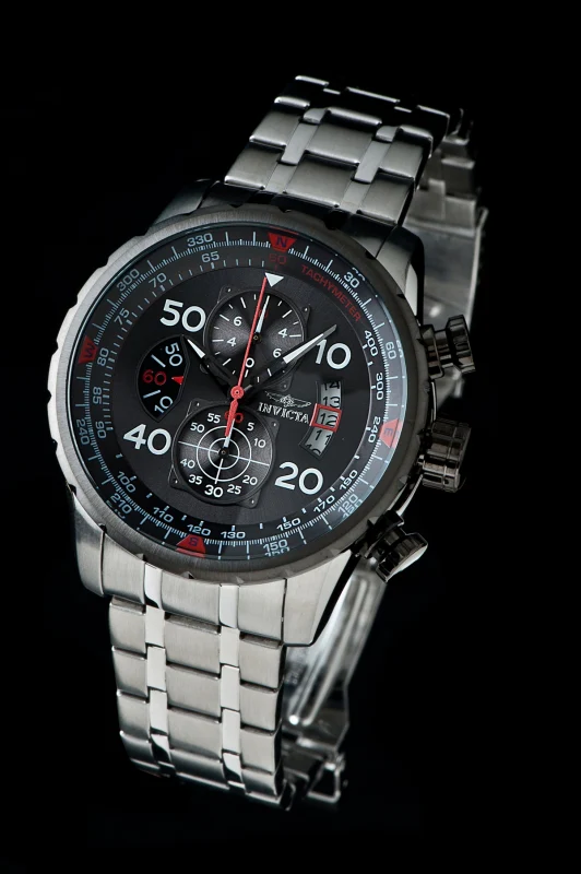 Invicta Men's 48mm Aviator Quartz Chronograph Tactical Dial Bracelet Watch - Image 9