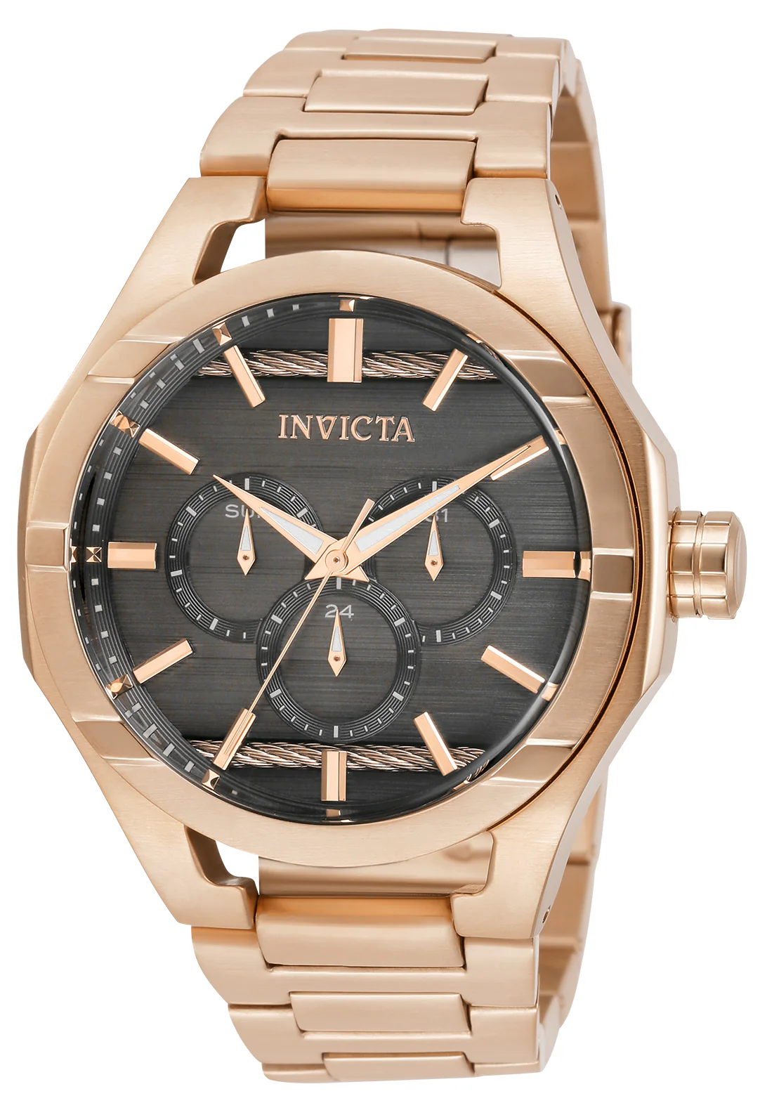 Invicta Men's 48mm Bolt Quartz Multi-Function Cable Dial Bracelet Watch - Image 3