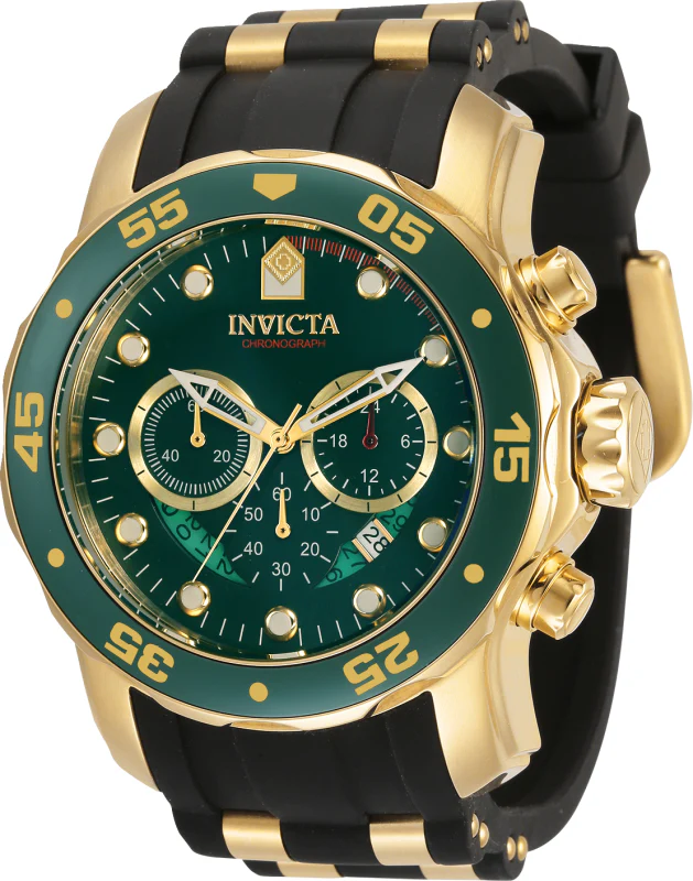Invicta Men's 48mm Pro Diver Scuba Quartz Chronograph Silicone Bracelet Watch - Image 3