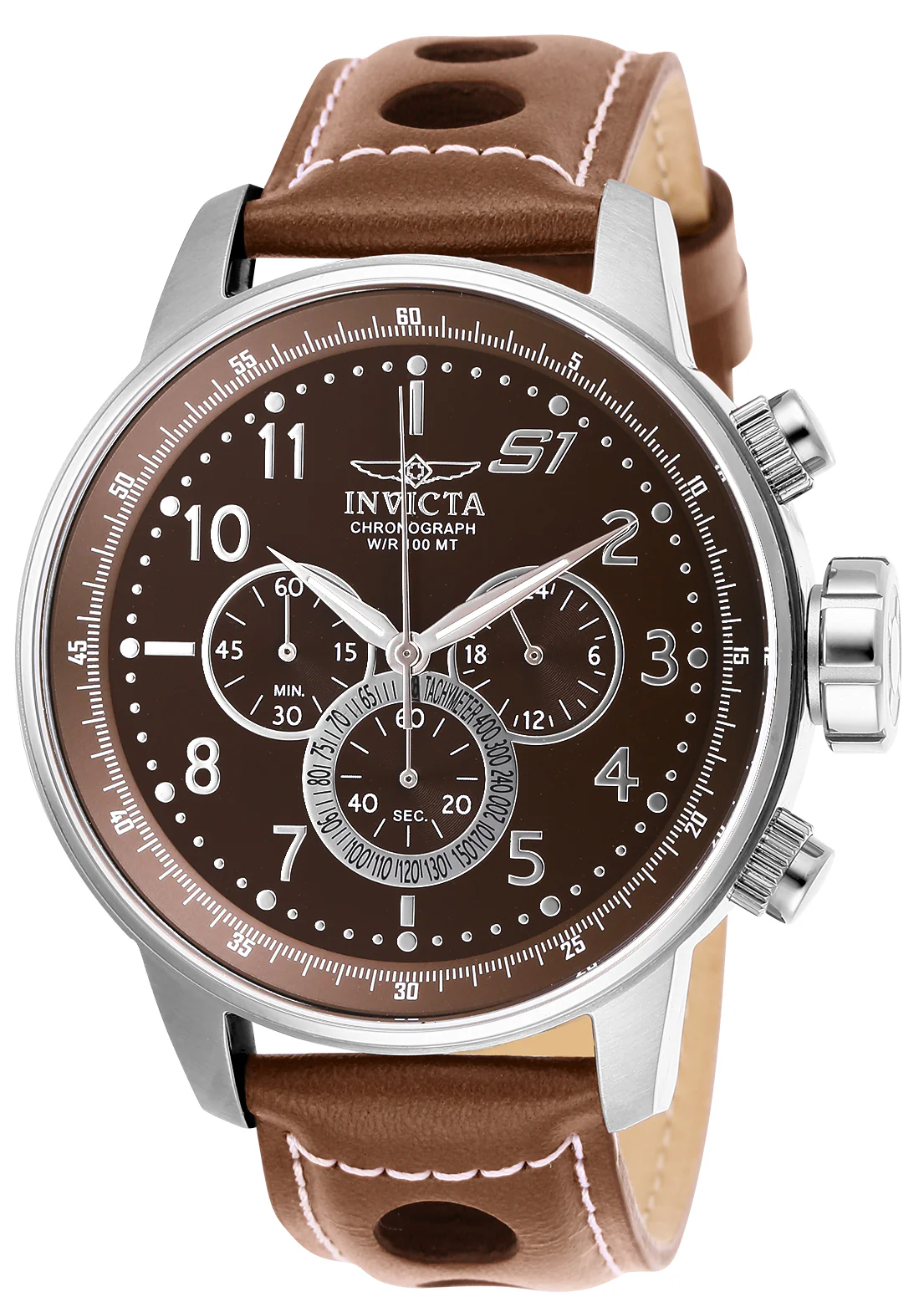 Invicta Men's 48mm S1 Rally Quartz Chrono Leather Strap Watch - Image 2