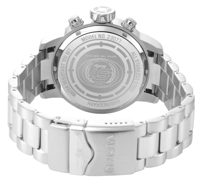 Invicta Men's 48mm S1 Rally Quartz Chronograph Silvertone Bracelet Watch - Image 2