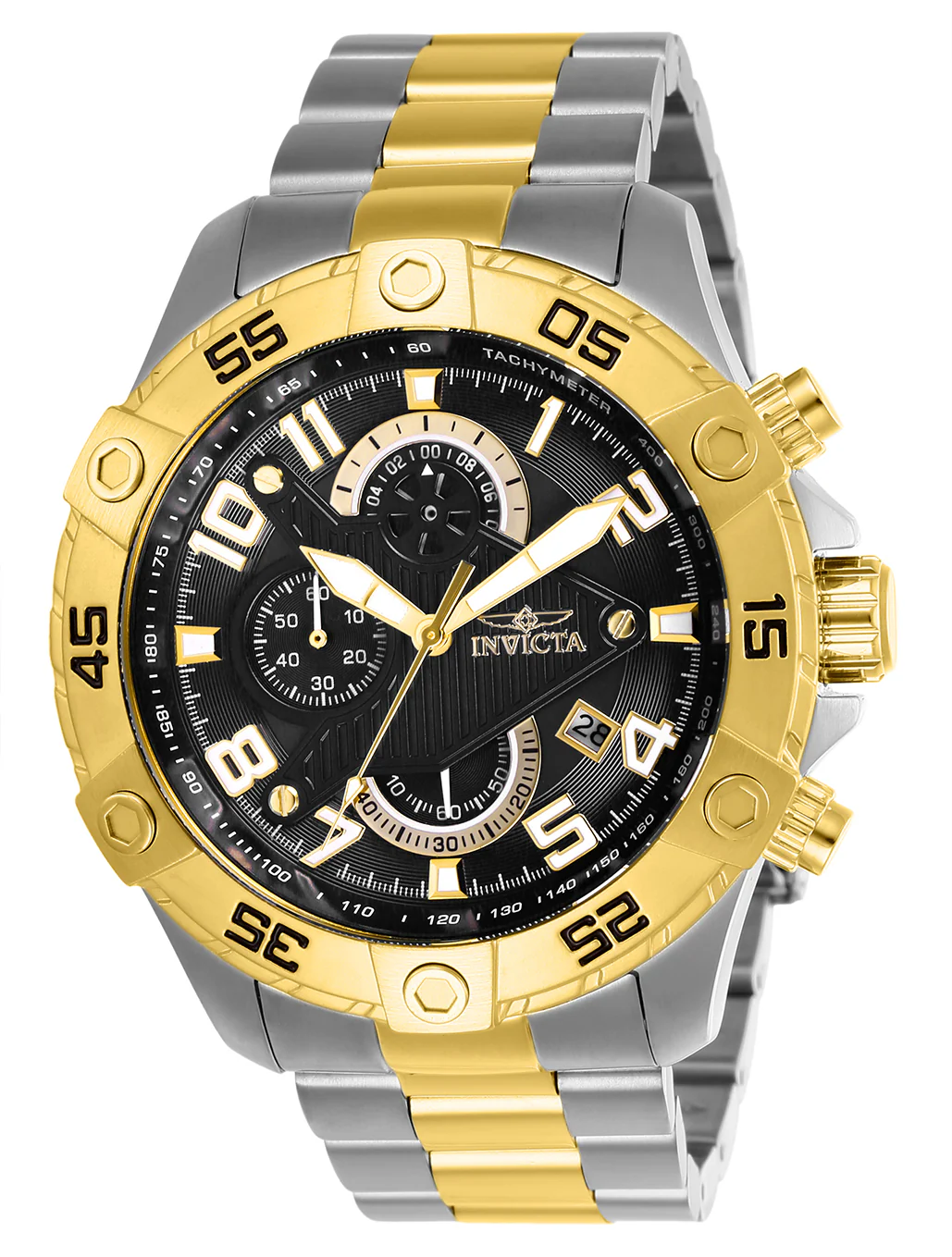 Invicta Men's 48mm S1 Rally Quartz Chronograph Two-Tone Bracelet Watch - Image 2