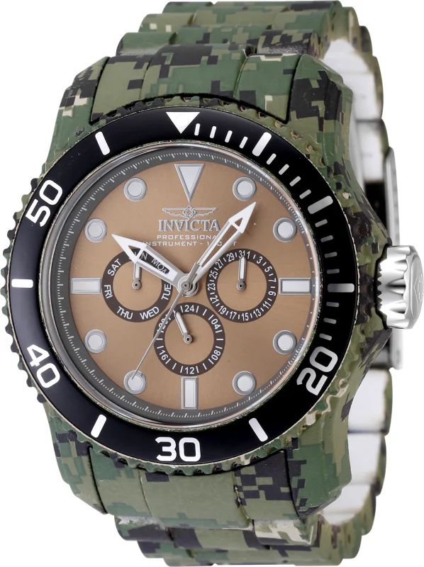 Invicta Men's 49mm Pro Diver Quartz Chronograph Bracelet Watch - Image 3