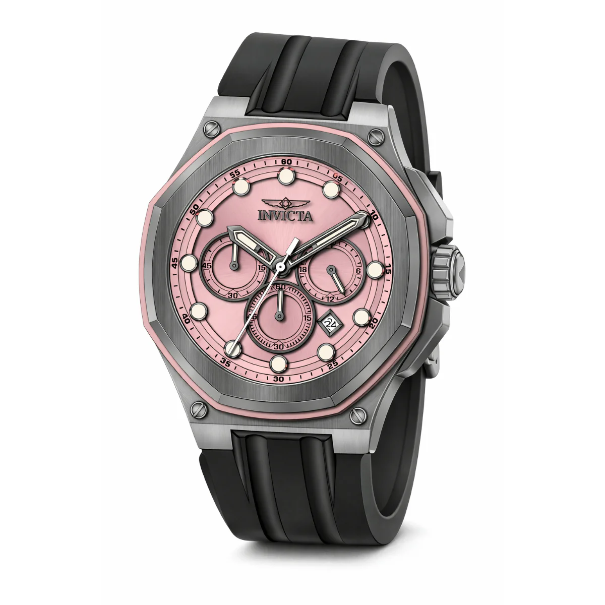 Invicta Men's 50mm Akula Quartz Chronograph Silicone Strap Watch - Image 2
