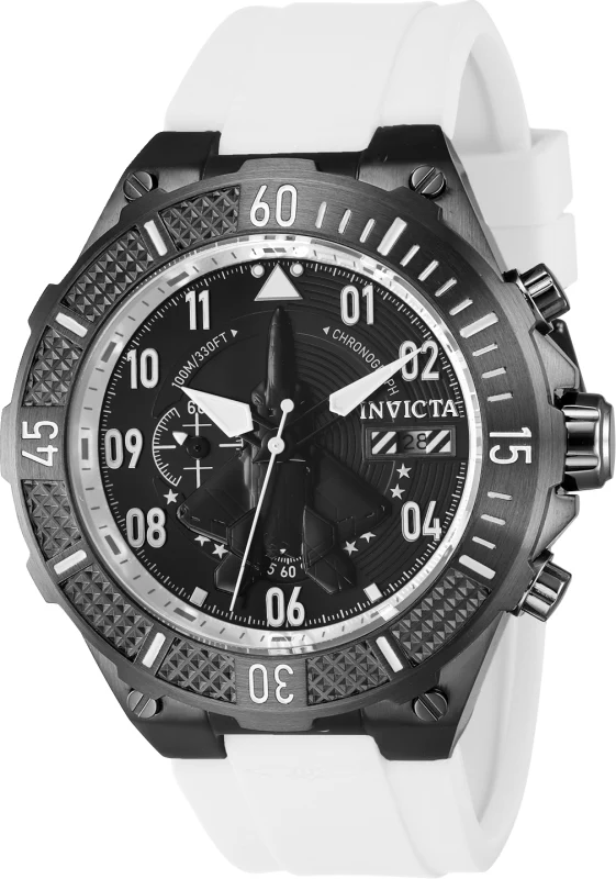 Invicta Men's 50mm Aviator Quartz Multifunction Silicone Strap Watch - Image 5