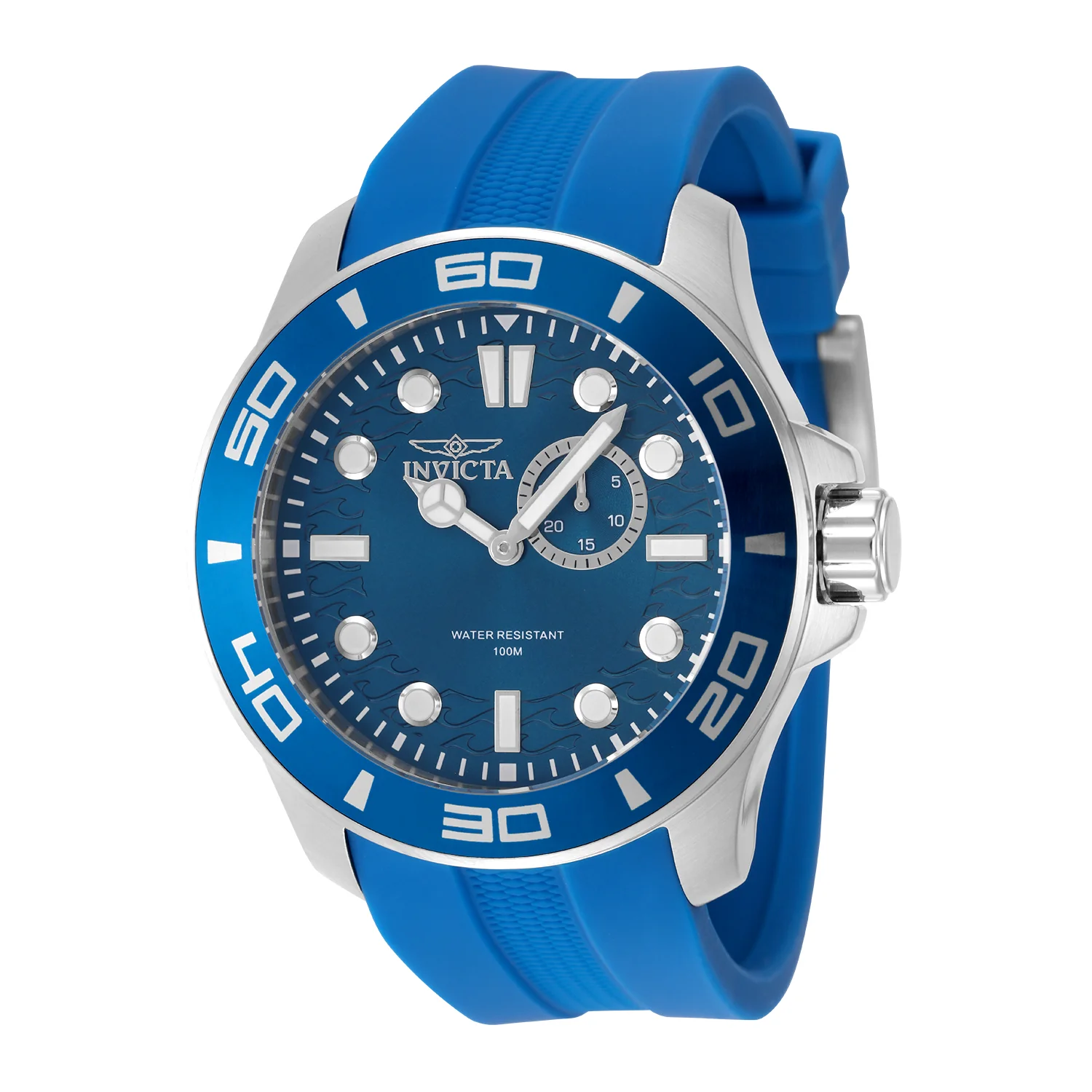 Invicta Men's 50mm Pro Diver Quartz Blue Label Silicone Strap Watch - Image 2