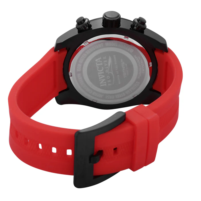 Invicta Men's 50mm Pro Diver Quartz Chronograph Color Silicone Strap Watch - Image 3