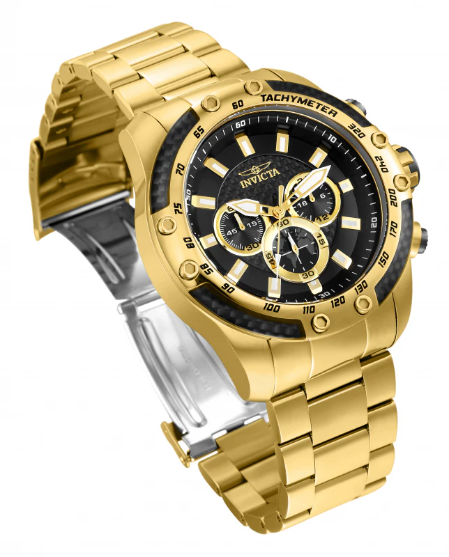 Invicta Men's 50mm Speedway Quartz Chronograph Carbon Fiber Accented Bracelet Watch - Image 2
