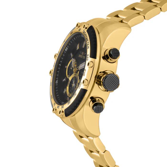 Invicta Men's 50mm Speedway Quartz Chronograph Carbon Fiber Accented Bracelet Watch - Image 3