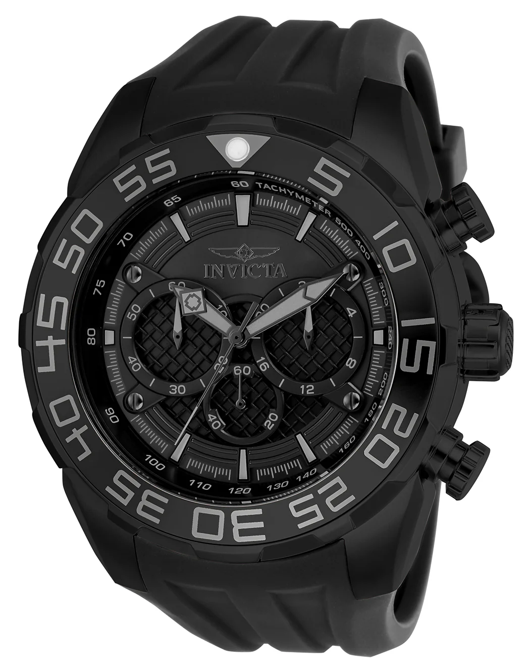 Invicta Men's 50mm Speedway Quartz Chronograph Twisted Grid Dial Silicone Strap Watch - Image 2